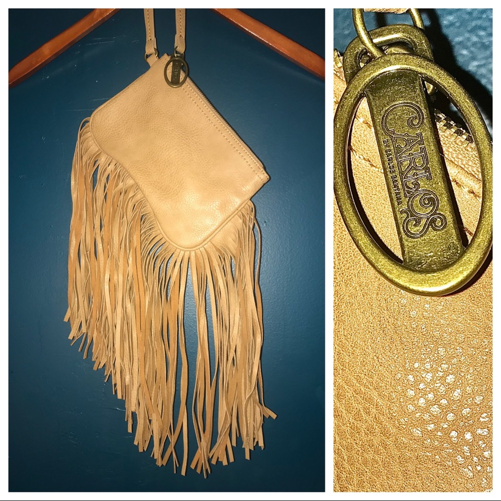 NEW-Carlos by Carlos Santana Fringe Wristlet Purse